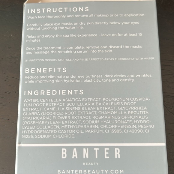 Banter Beauty Under Eye Masks Set - Picture 3 of 3